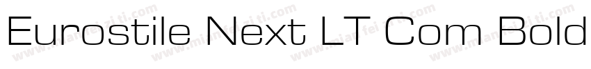 Eurostile Next LT Com Bold Extended字体转换